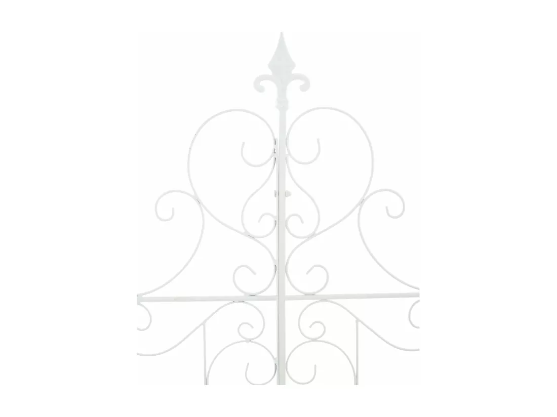 Treillis décoration de jardin métal blanche 99 x 1 x 133 cm 10_0003889