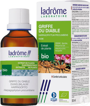 Ladrôme Harpagophytum Procumbens/Griffe Du Diable Bio Flacon 50ml