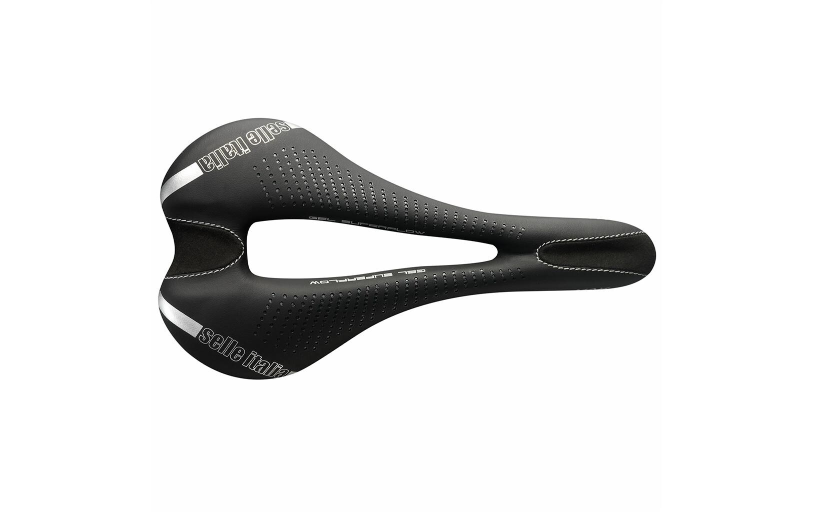 Fahrradsattel Max SLR Gel TI 316 Superflow L3, Schwarz<br>City/Urban Bike Sattel
