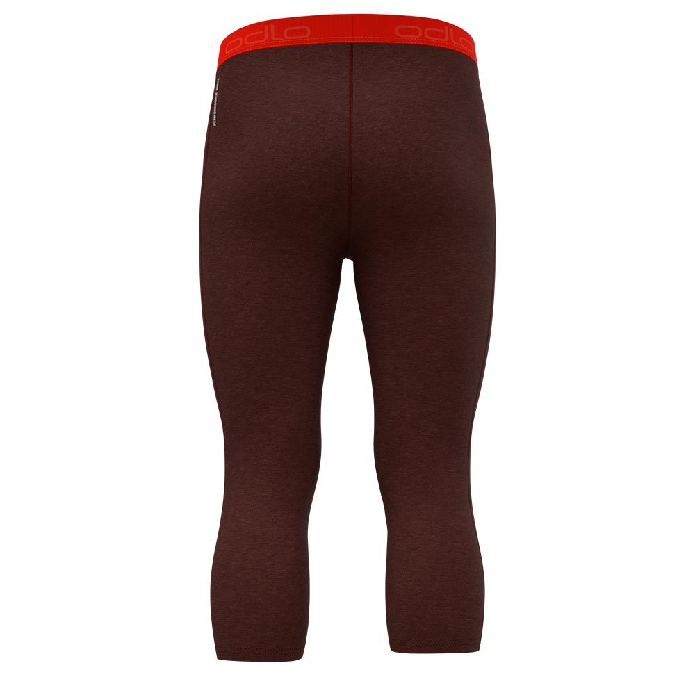 Odlo Revelstoke PW 150 BL Driekwart Thermo Onderbroek Donkerrood/Roze Heren