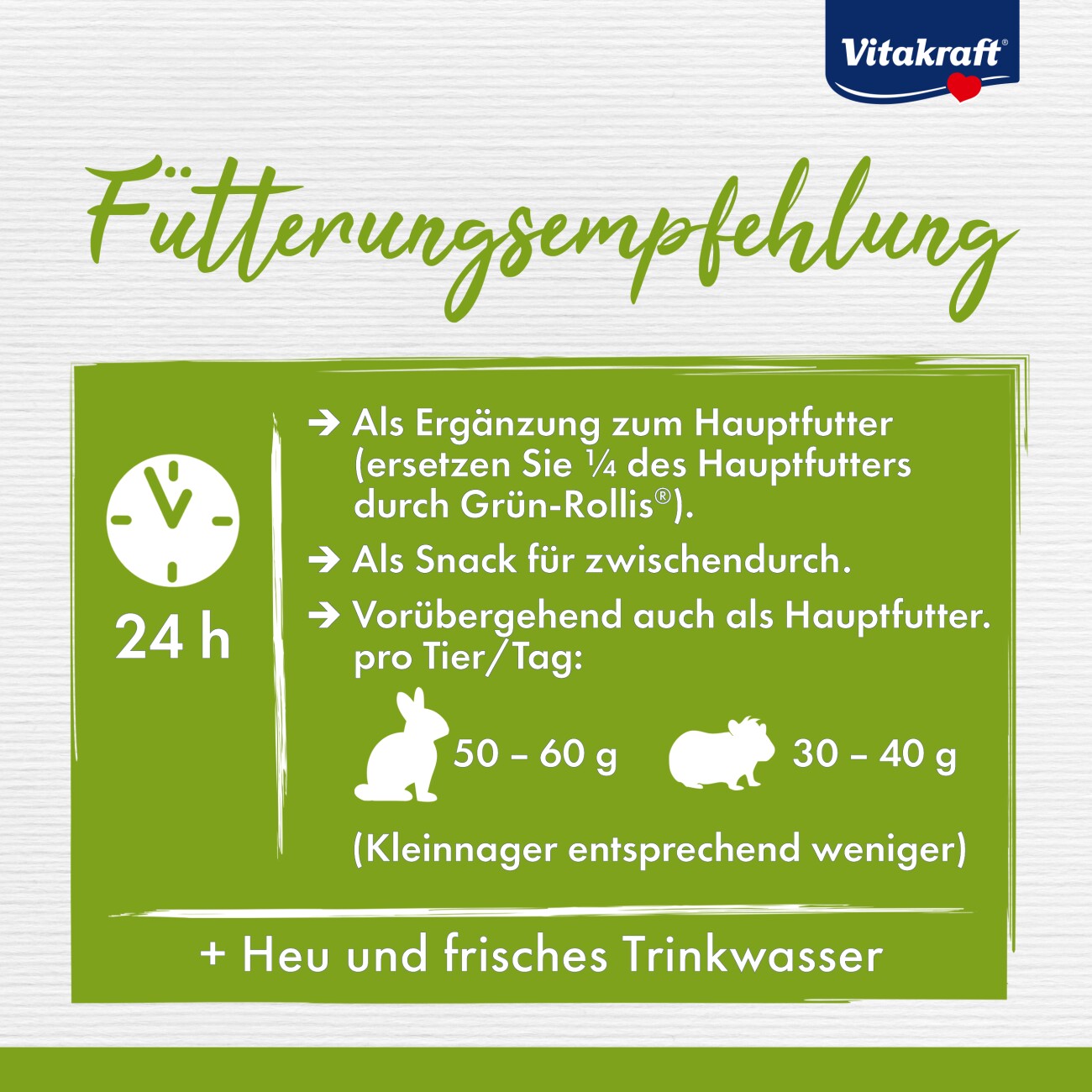 Vitakraft Grün-Rollis für Nager 500 g