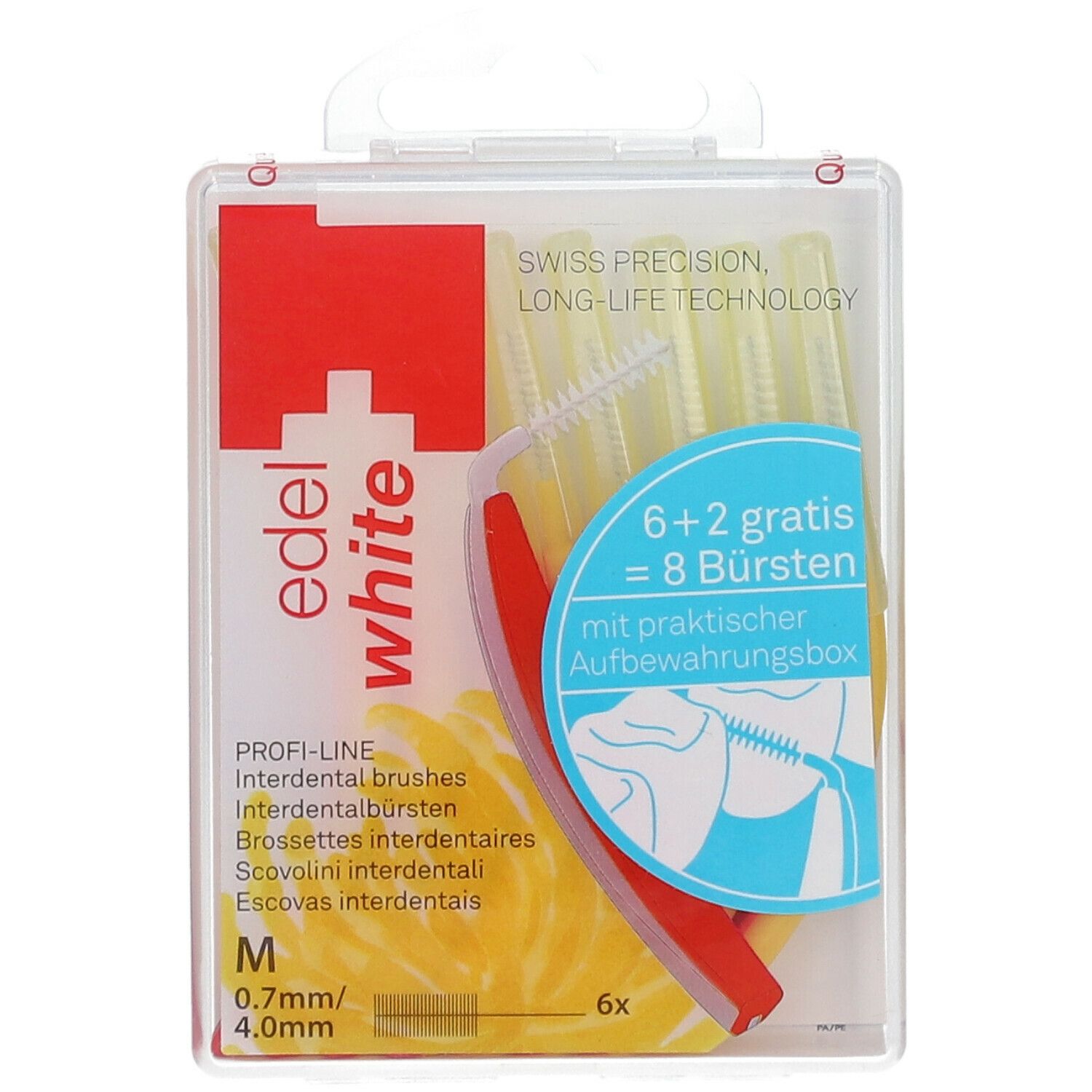 Edel white Pro Interdentalbürste 0,7 - 4 mm