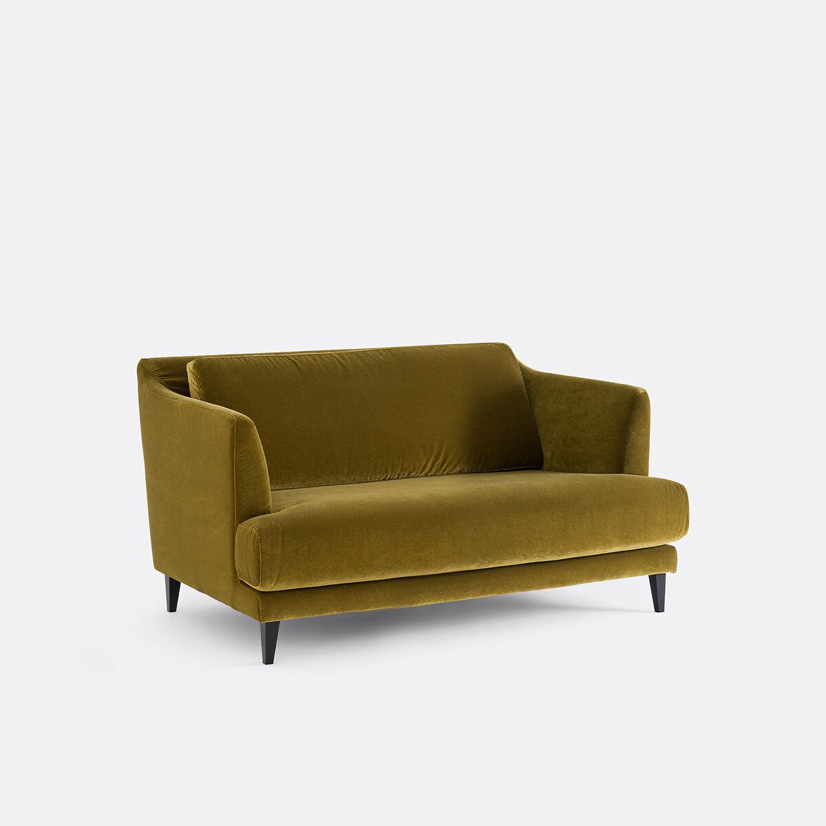 LA REDOUTE INTERIEURS<br>Sofá compacto de 2 lugares, veludo, Monza