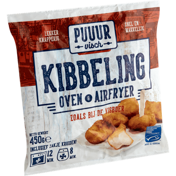 Puuur visch Kibbeling Oven & Airfryer 450 g