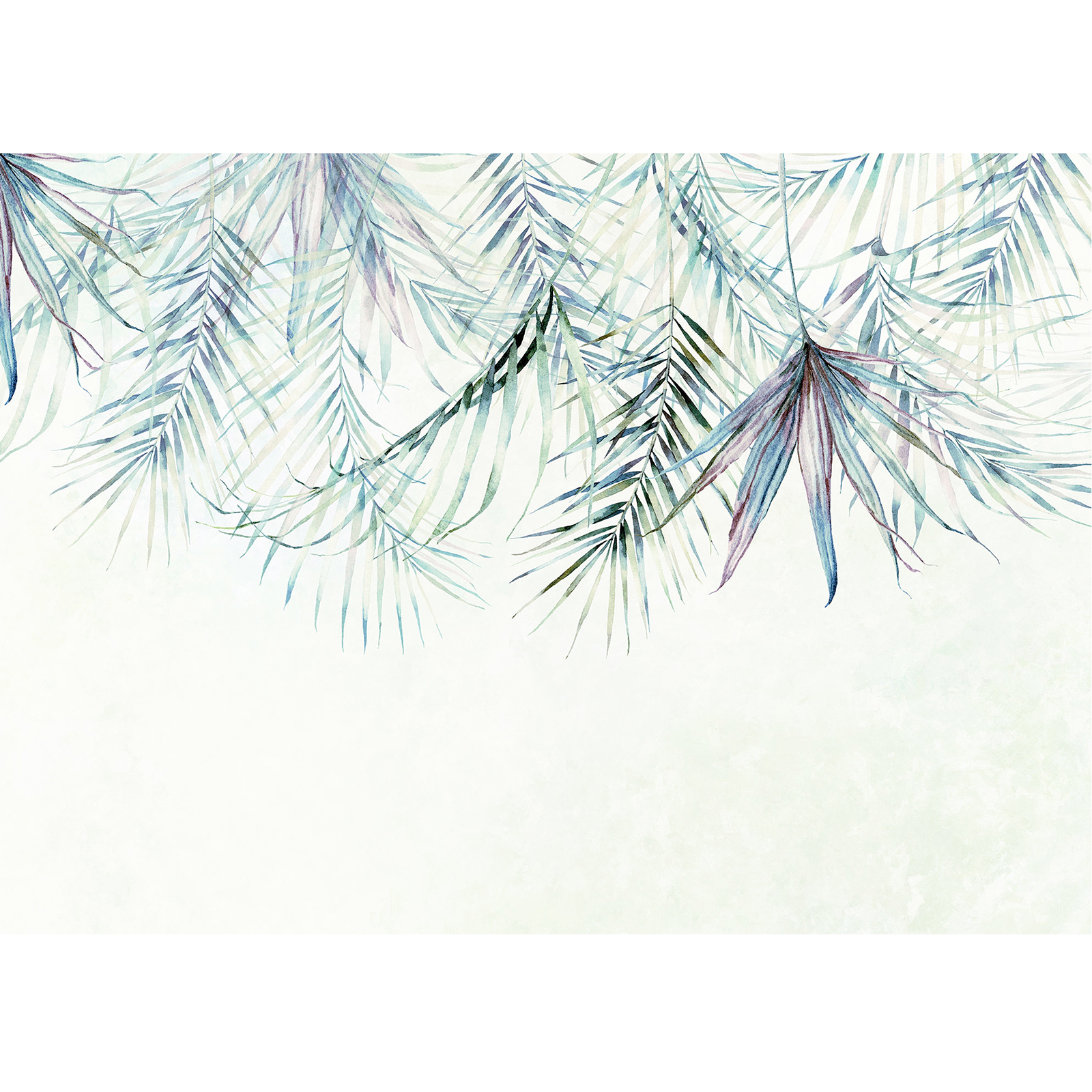 Vlies-Fototapete PALM SPRING - grün-gelb - 350x250 cm