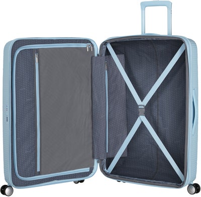 American Tourister Soundbox Spinner Trillekoffert 97L, Pastel Blue