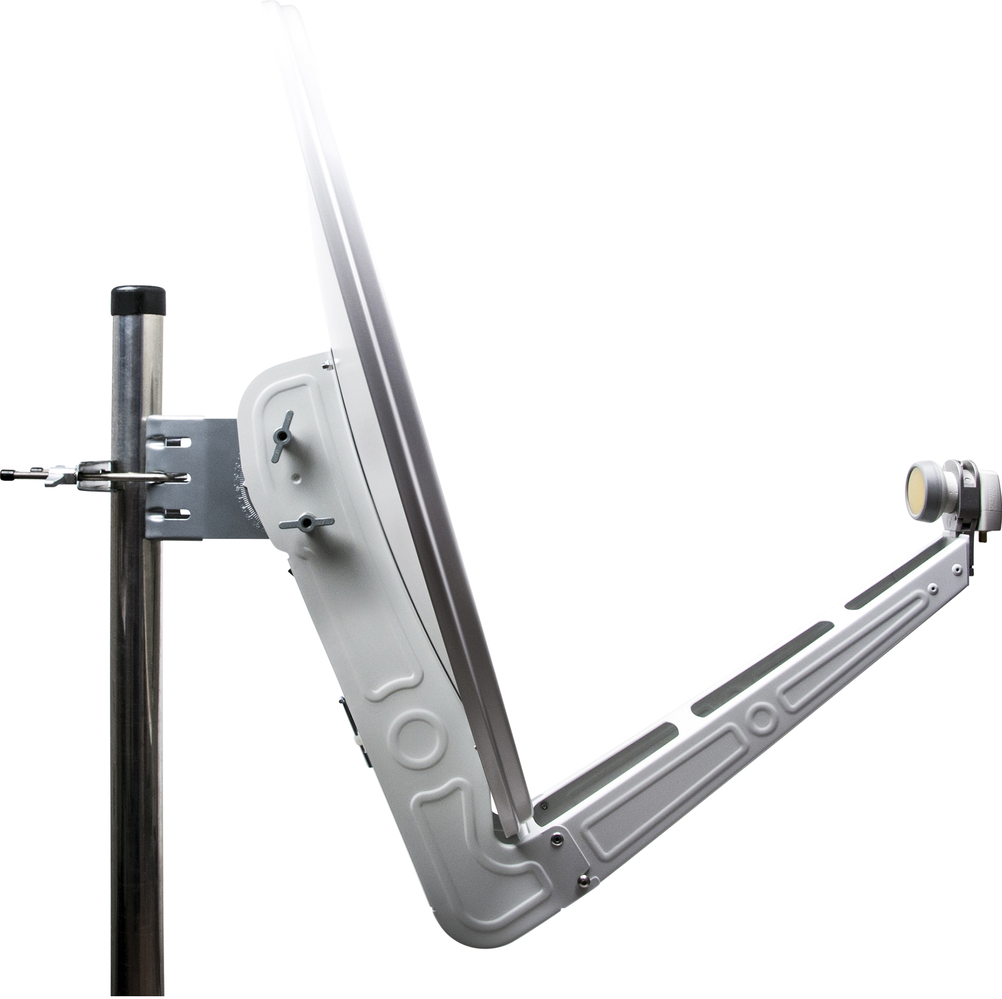 Schwaiger SPI075PW licht grijze 75 cm schotel