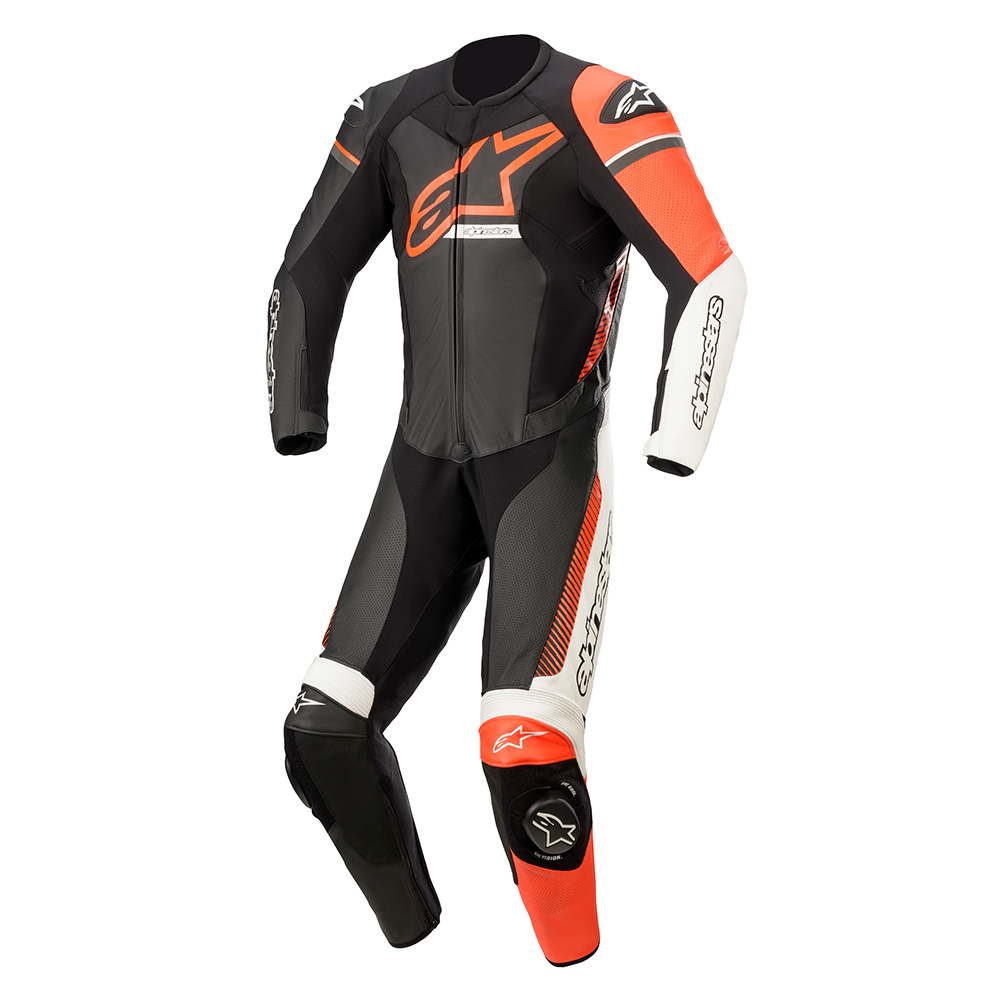 Alpinestars - Combinaison GP Force Phantom Noir / Rouge fluo / Blanc