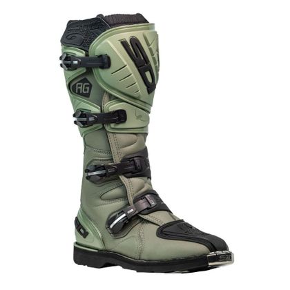 Bottes cross Sidi AGUEDA 2025 - Vert / Noir