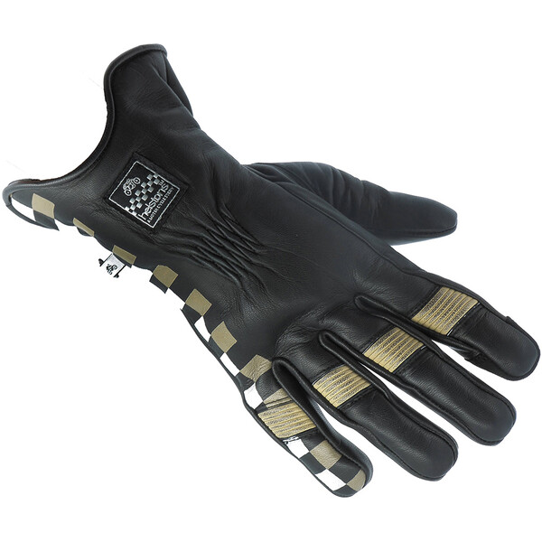 Helstons - Gants Steve Noir / Beige