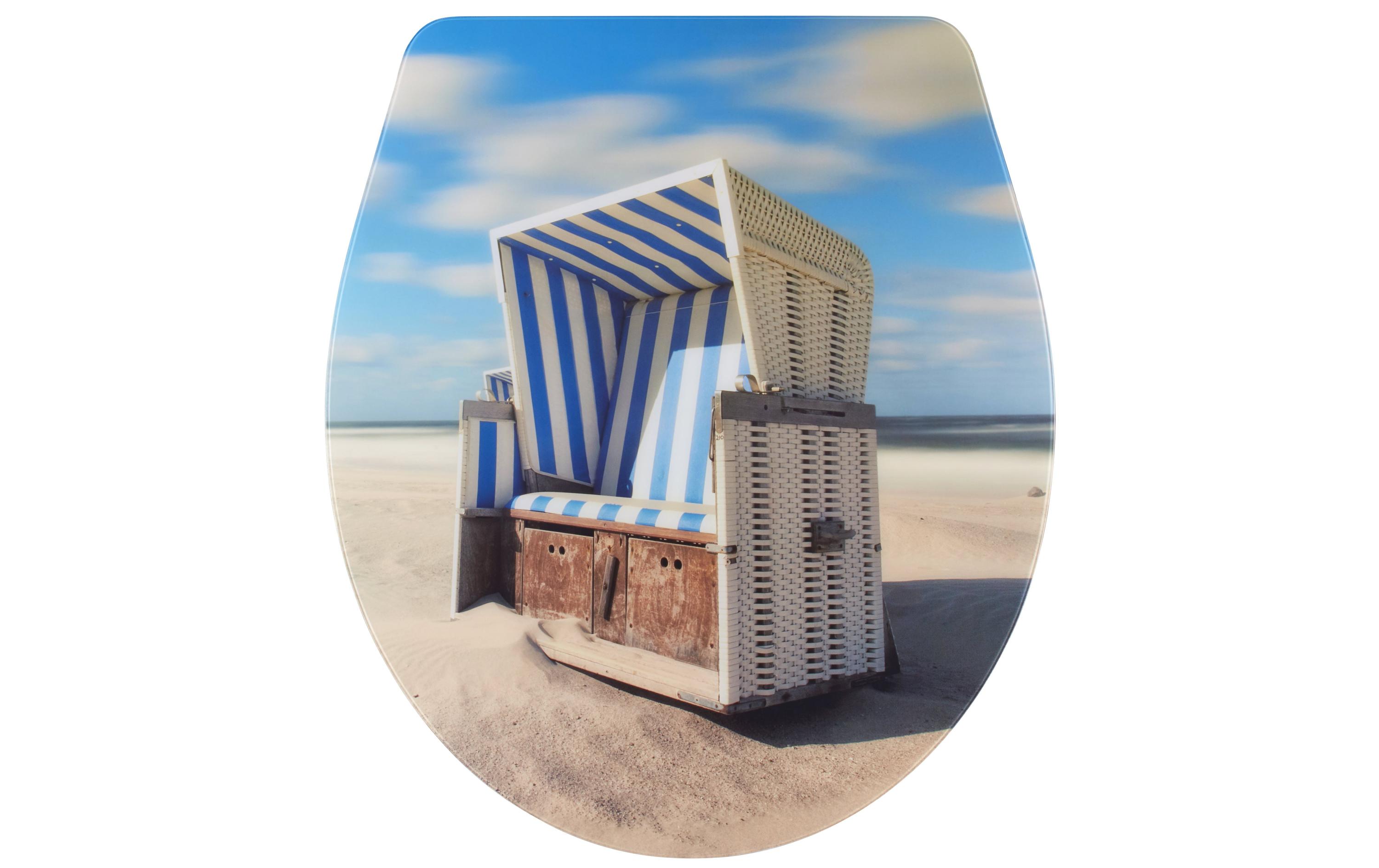 Toilettensitz Nancy Beach Chair Absenkautomatik, MehrfarbigWC-Sitz