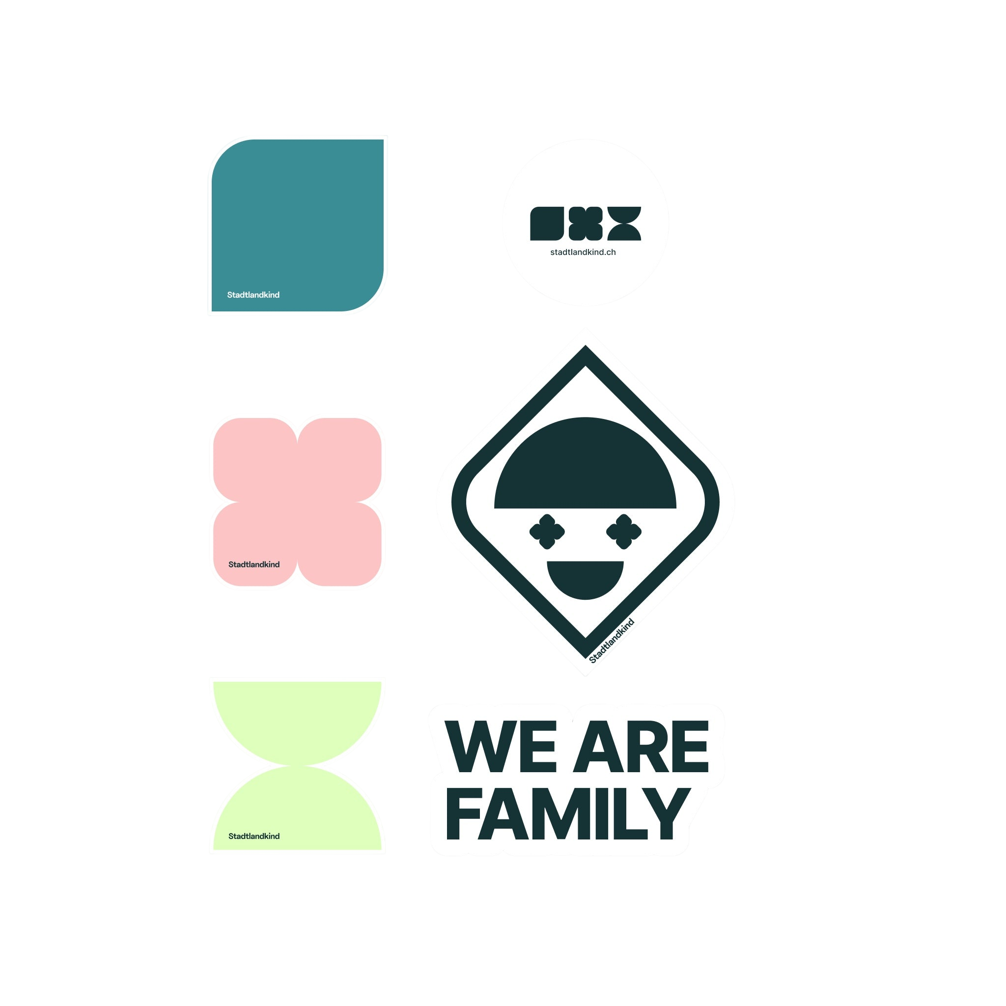Sticker-Set Stadtlandkind