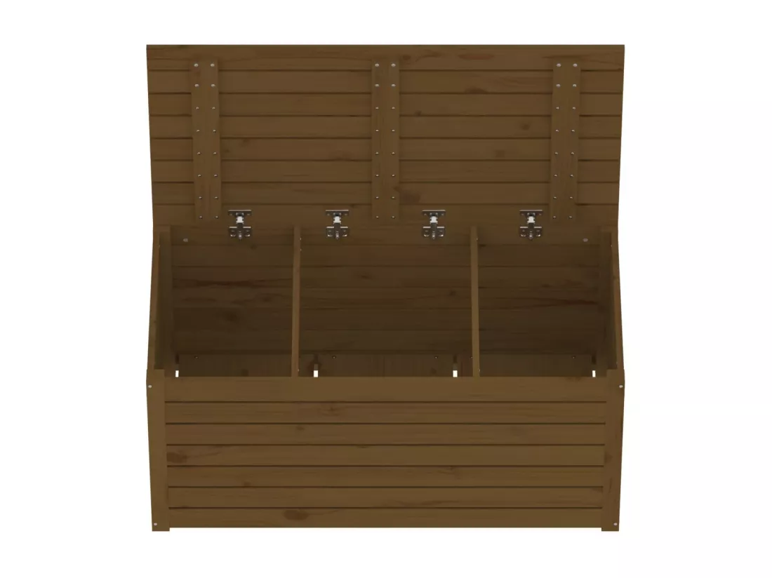 Boîte de jardin marron miel 101x50,5x46,5 cm bois massif de pin