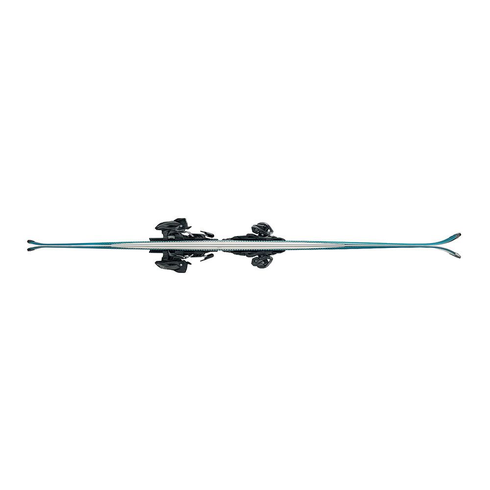 Nordica BELLE 75 - Skis all mountain + Fixatons TP2 COMPACT 10 FDT black/anthracite Femme turquoise/blanc/noir/anthracite