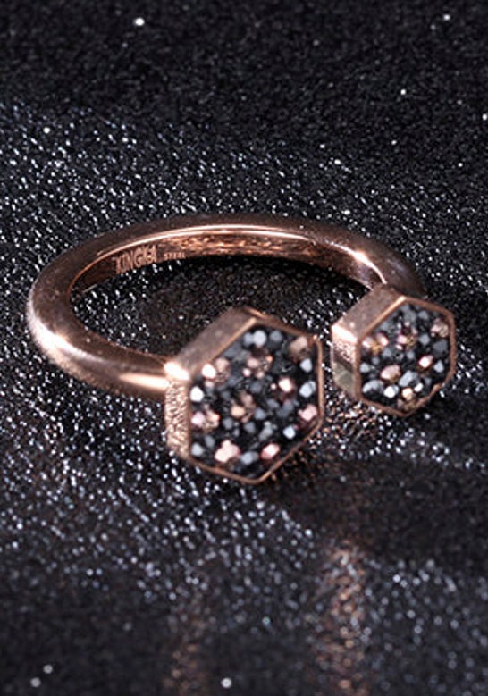 Kingka Fingerring »GLAMOUR Brillo« mit Markasit, Zirkonia (synth.)