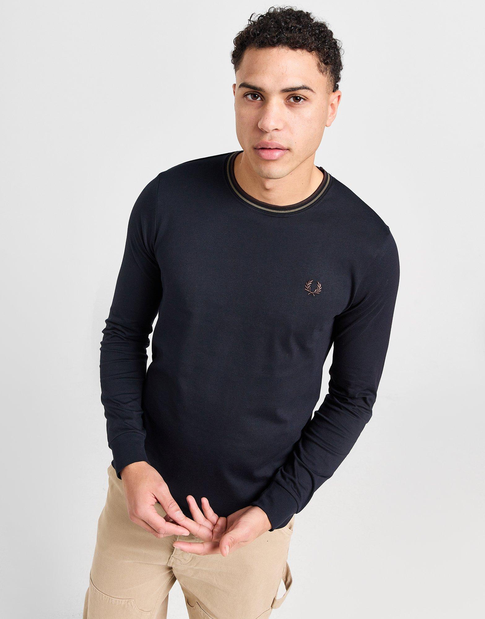 Fred Perry T-shirt Manches Longues Twin Tip Homme