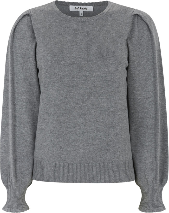 Soft Rebels SRAnalia Knit Medium grey melange