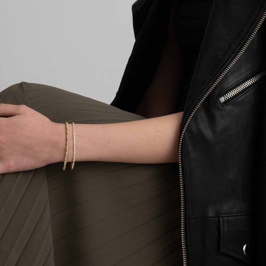 Snö Of Sweden Lydia Double Bracelet Gold/Clear Onesize