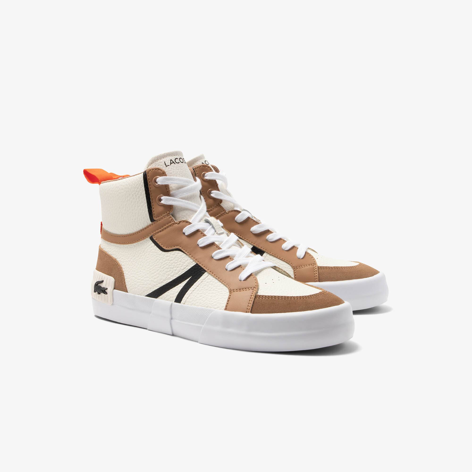 Sneakers L004 Mid homme en cuir Sneakers - Marron - Lacoste - Homme