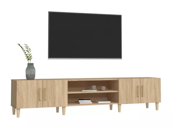 Meubles TV chêne sonoma 180x31,5x40 cm bois d'ingénierie