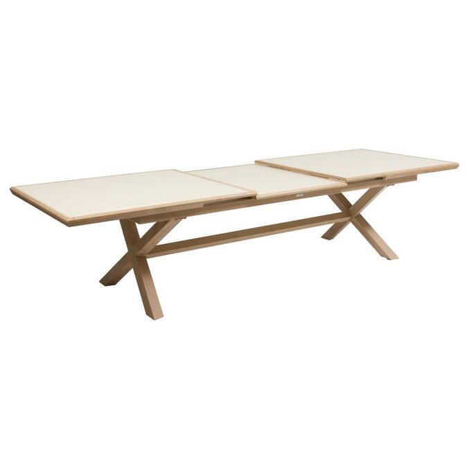 Table de jardin extensible rectangulaire AXIOME Argile / Honey