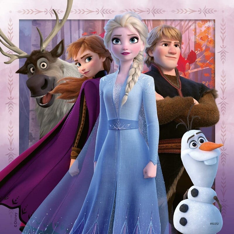 Frost Puslespil - Disney Frost 2 - 3X49 Brikker - Ravensburger