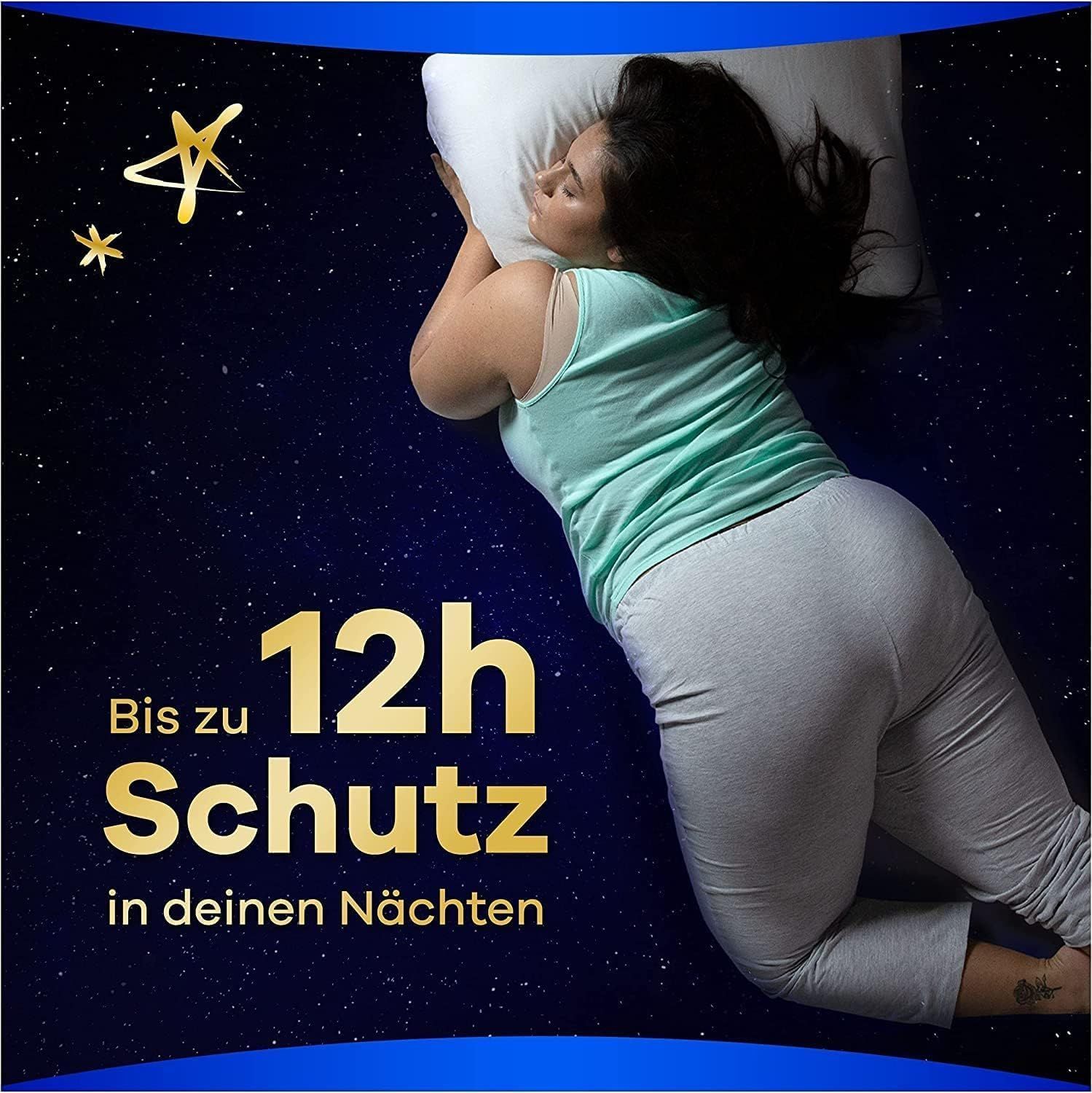 always Ultra Binde Secure Night Extra mit Flügeln Monatspaket, 64 Binden (4 Packungen x 16 Stück)