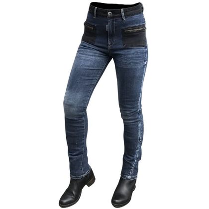 Jean Overlap KARA WASH - Slim - Bleu