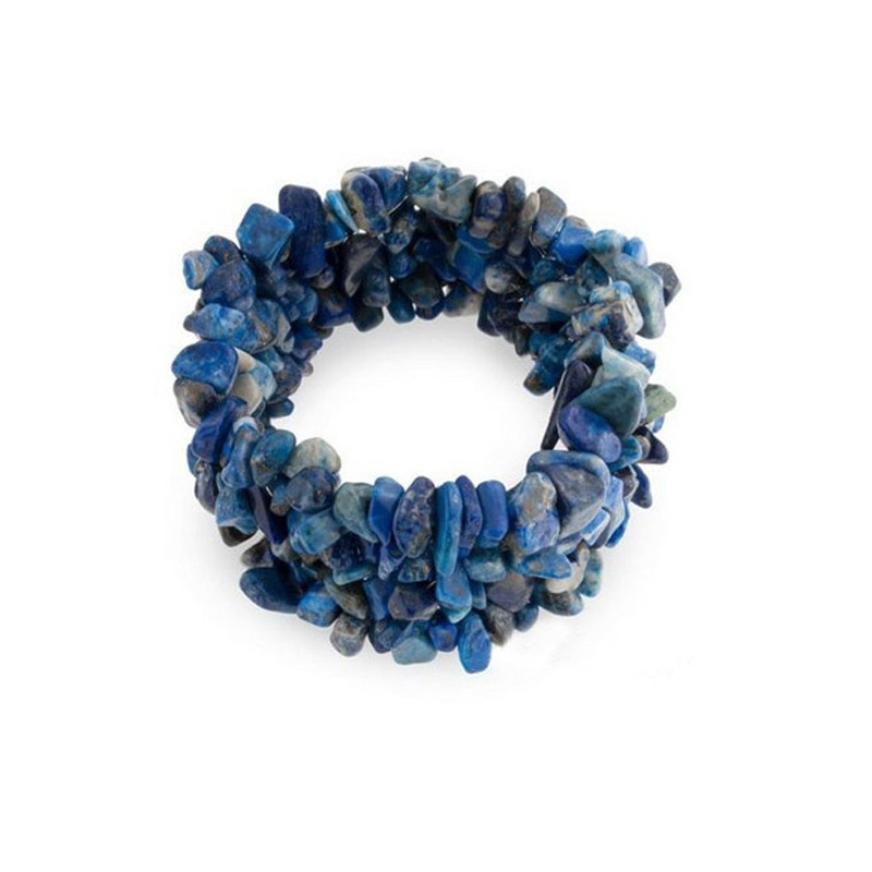 Bracelet Femme Stretch en Pierres naturelles Lapis Lazuli Bleu
