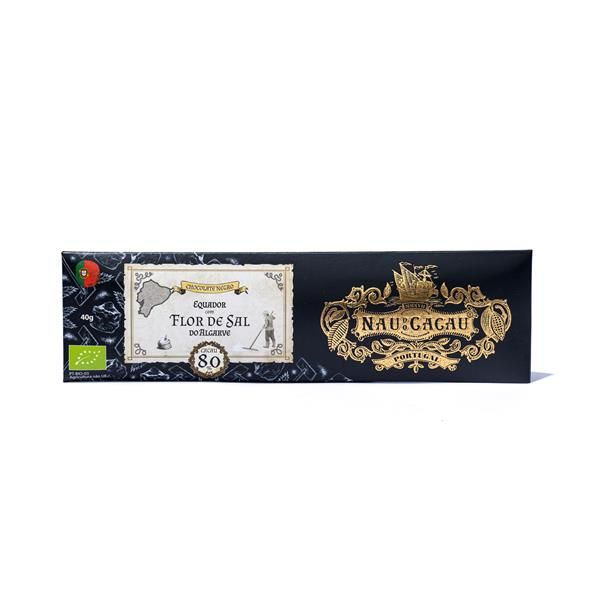 Chocolate Negro 80% Equador Com Flor Sal Algarve