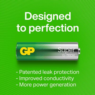 GP Super Alkaline G-TECH D/LR20 Batterier 2-Pack
