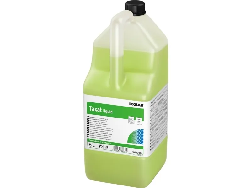 Tøjvask Flydende Taxat Liquid NR m/Farve/Parfume til Alle tekstiler 5 ltr Blå,4 dnk x 5 ltr/krt