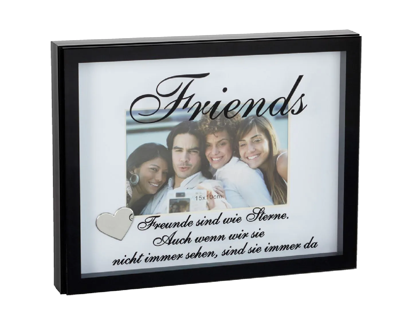 Bilderrahmen mit Spruch, Friends, 10 x 15 cm
