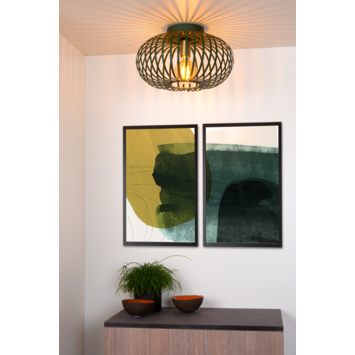 Lucide plafonnière Manuela 60W donker groen