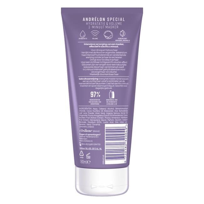 Andrélon Hydratie & Volume Masker​ 180 ML