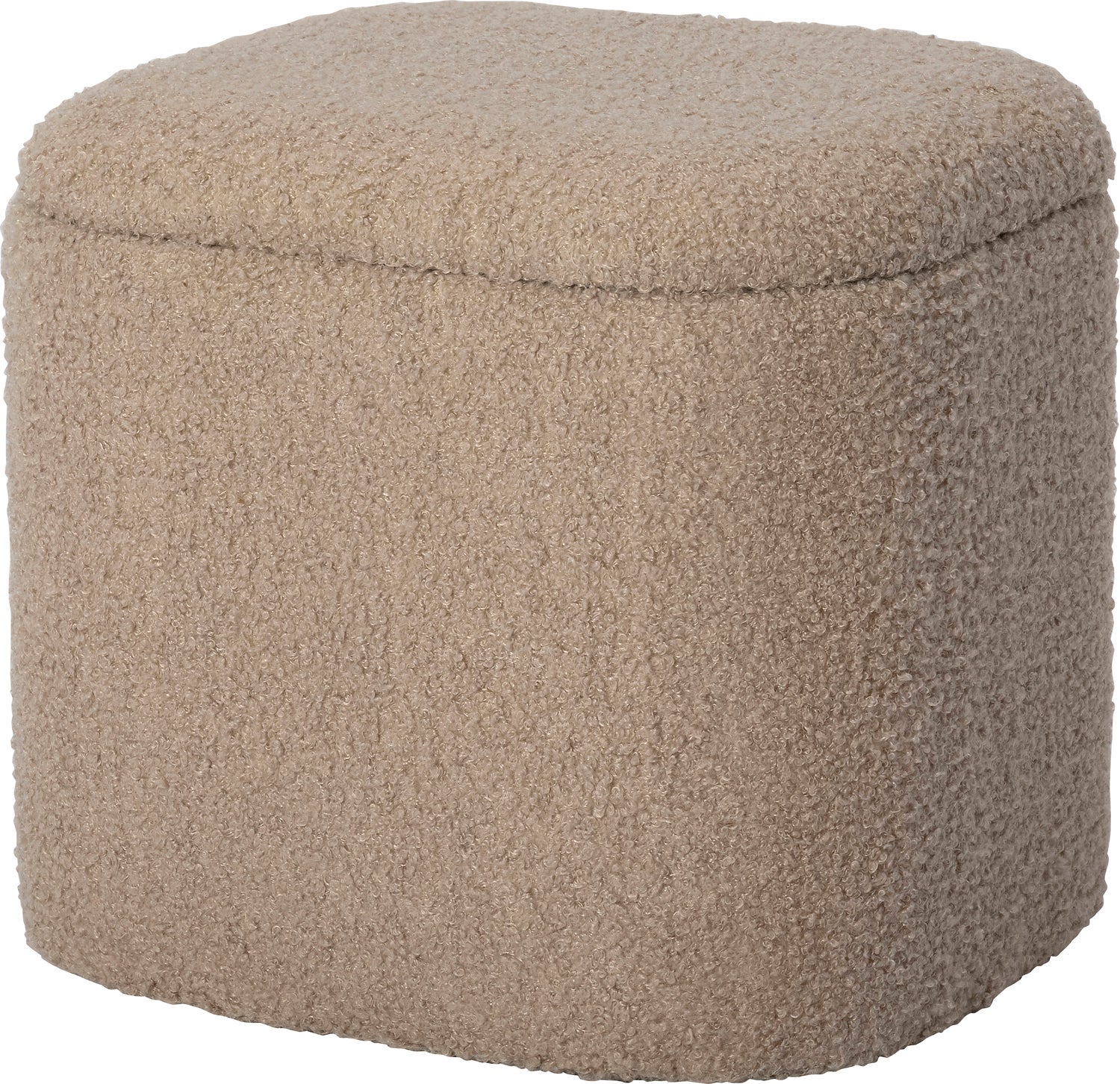 Intratuin poef met opbergruimte Maysa beige 36 x 30 x 30 cm