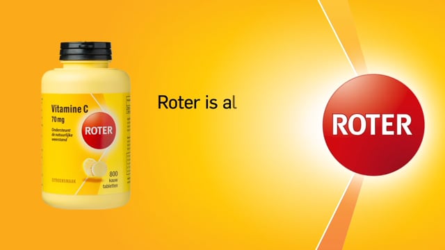 Roter Vitamine C 1000 mg Hoog Gedoseerd Citroensmaak Kauwtabletten 50TB