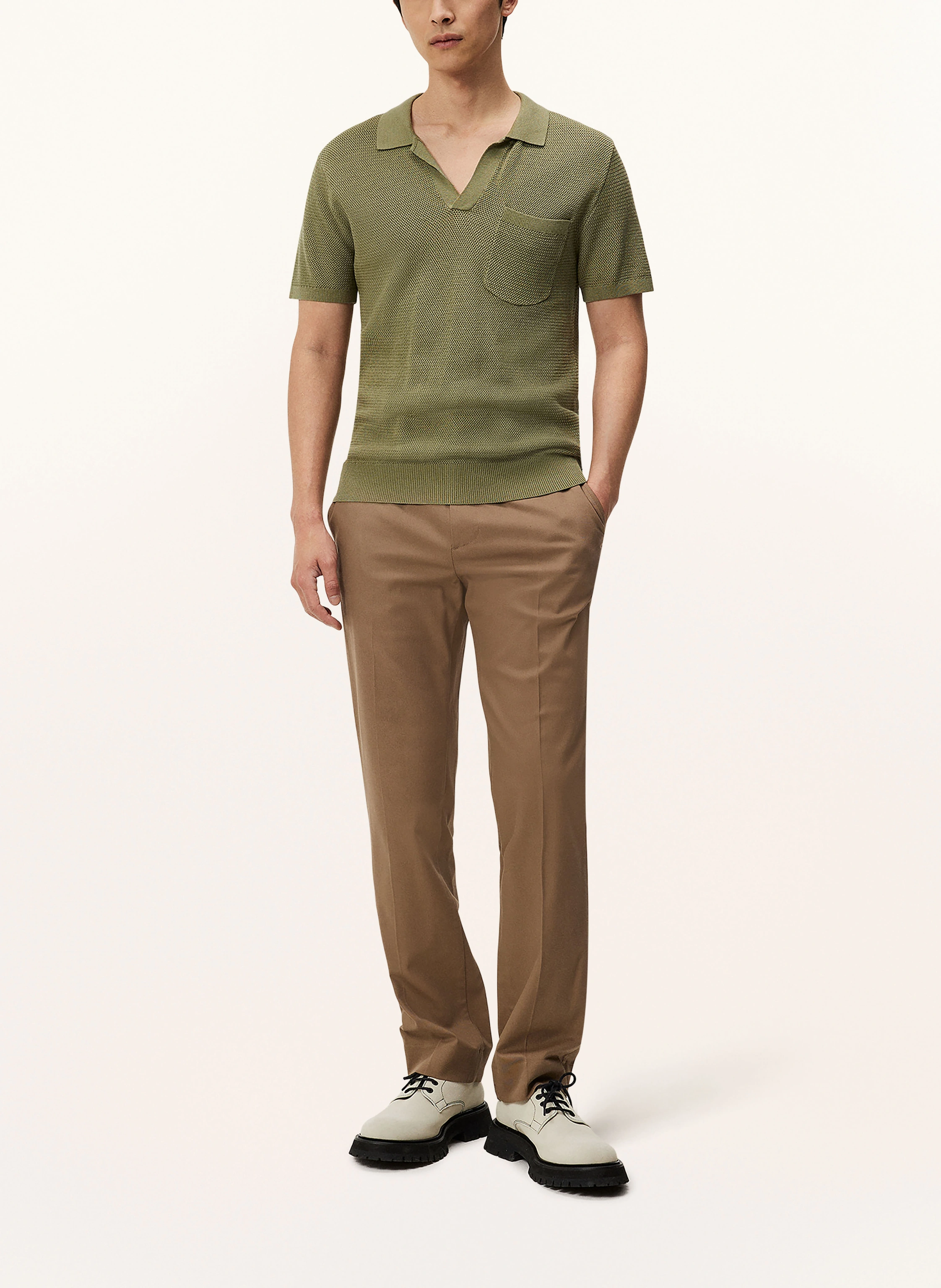 J.LINDEBERG Strick-Poloshirt mit Seide
