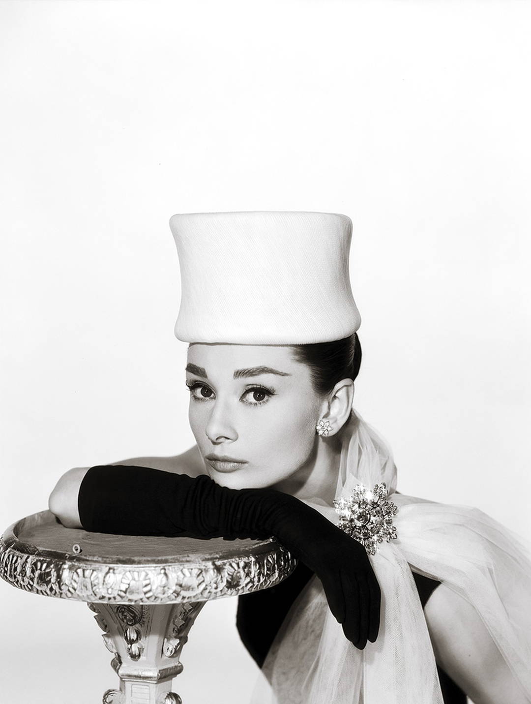 Audrey Hepburn Glamour Portrait in Tulle by Classic Collection I - Darlings - Small Limited Edition. 30x40.