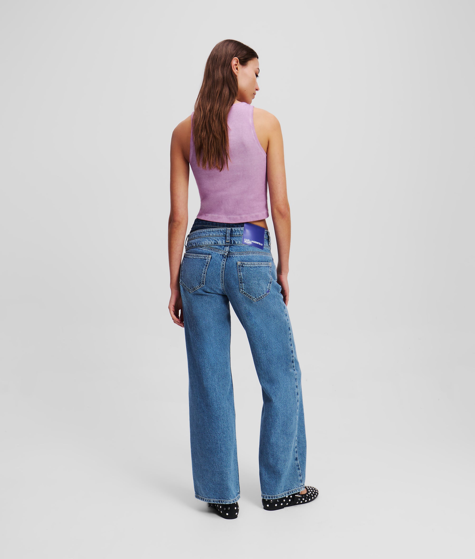 DOUBLE-WAIST RELAXED JEANS
