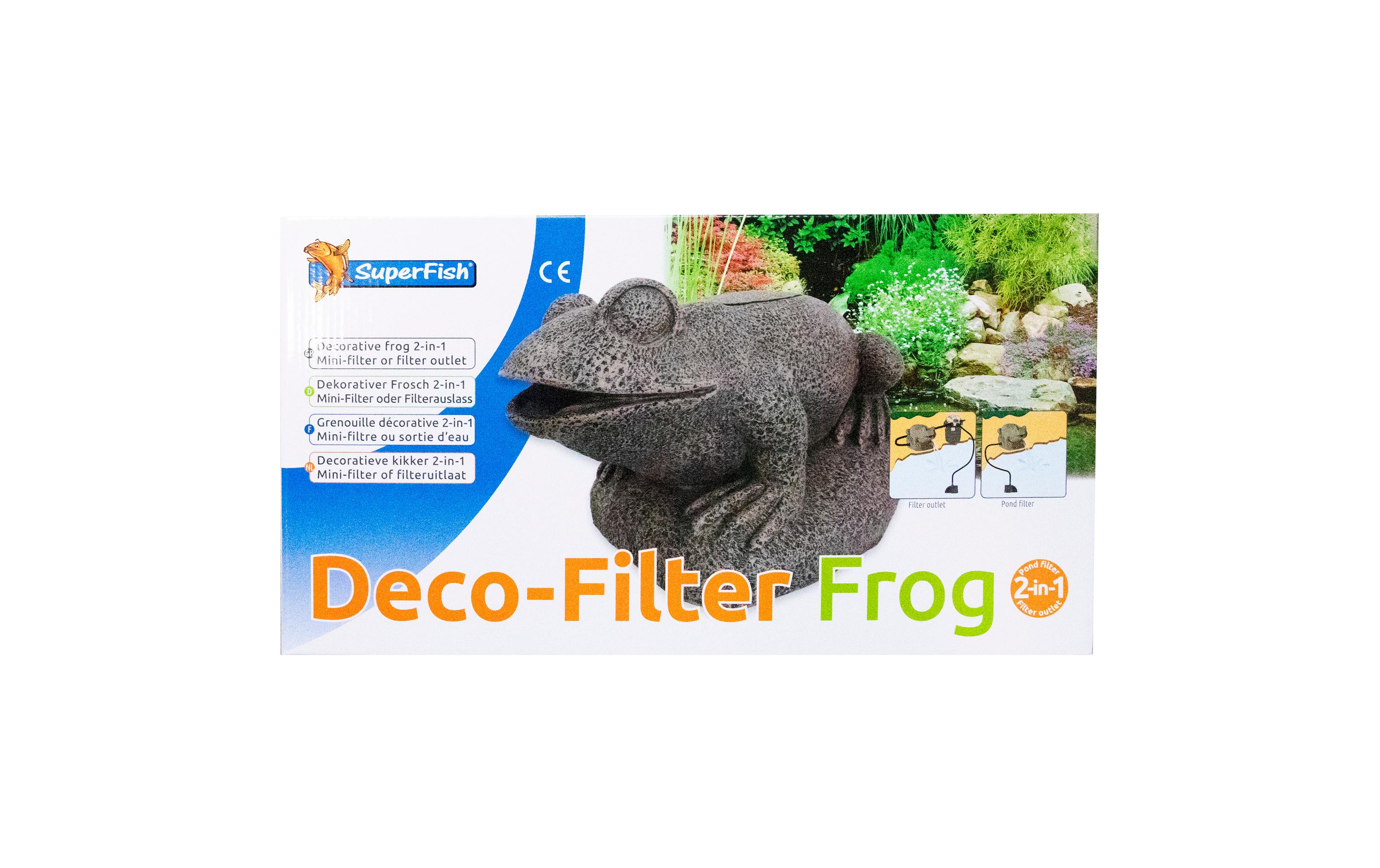 Deko-Filter Frosch<br>Dekorative Filter-Figur
