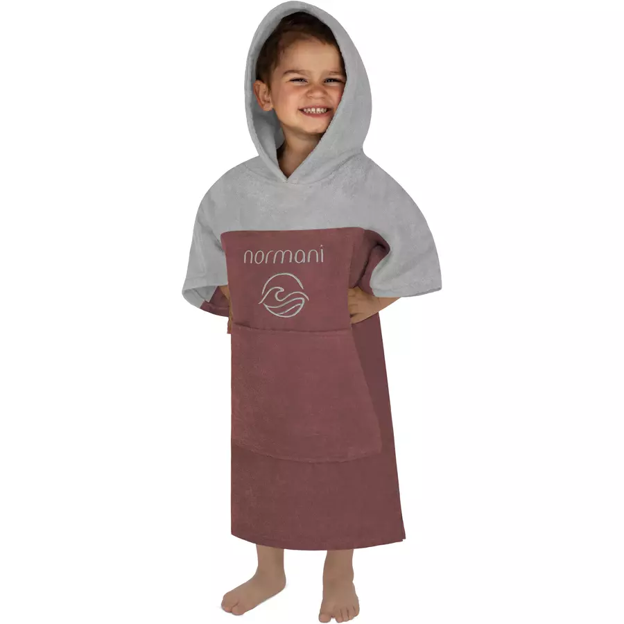 normani Kinder Badeponcho 2-5 Jahre Puwai Rosa
