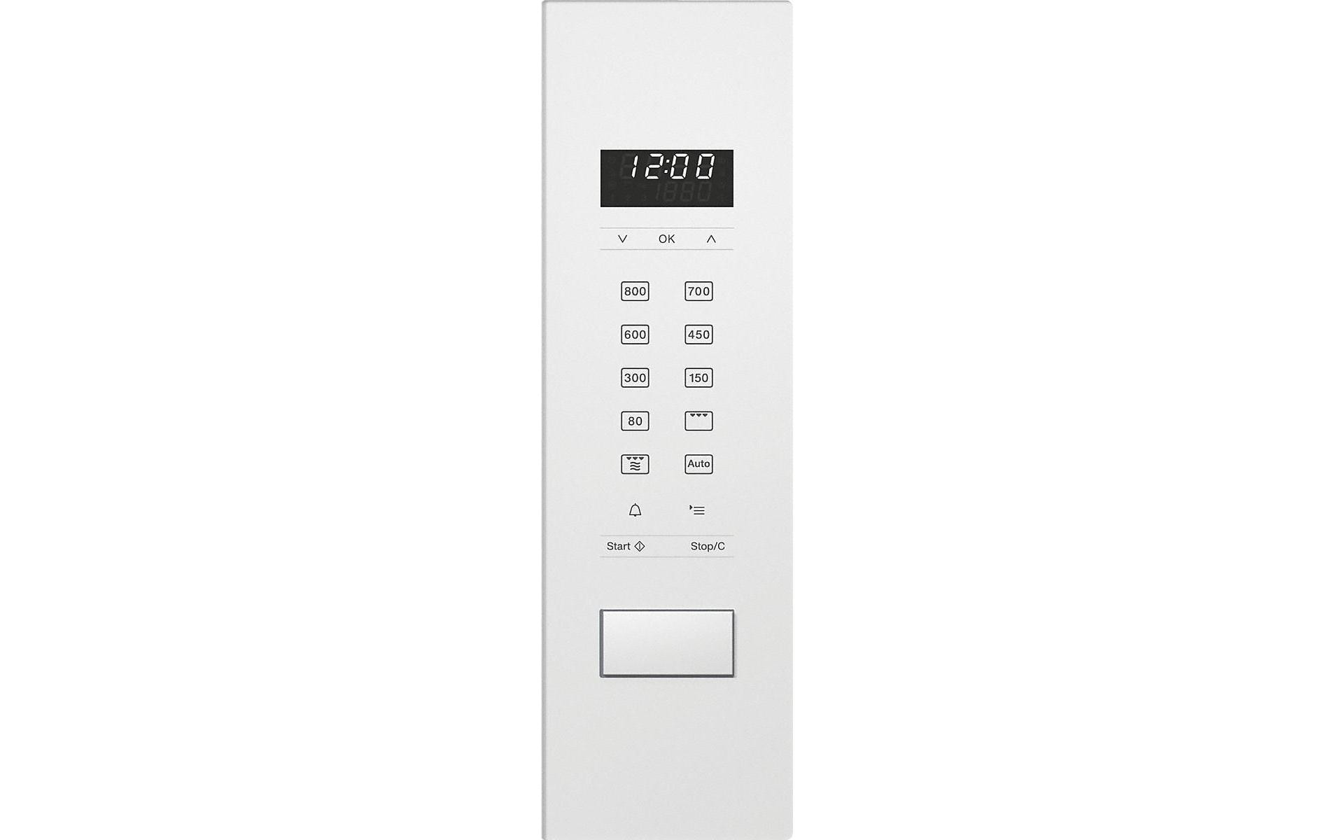 Einbaumikrowelle M 2234 SC, Weiss<br>Einbau-Mikrowellengerät mit seitlich liegender Sensorbedienung