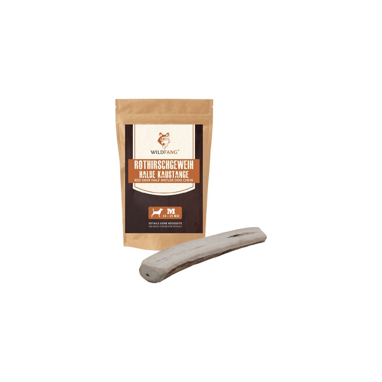 Wildfang ® halbes Rothirsch-Geweih Snack 3xS, 3x