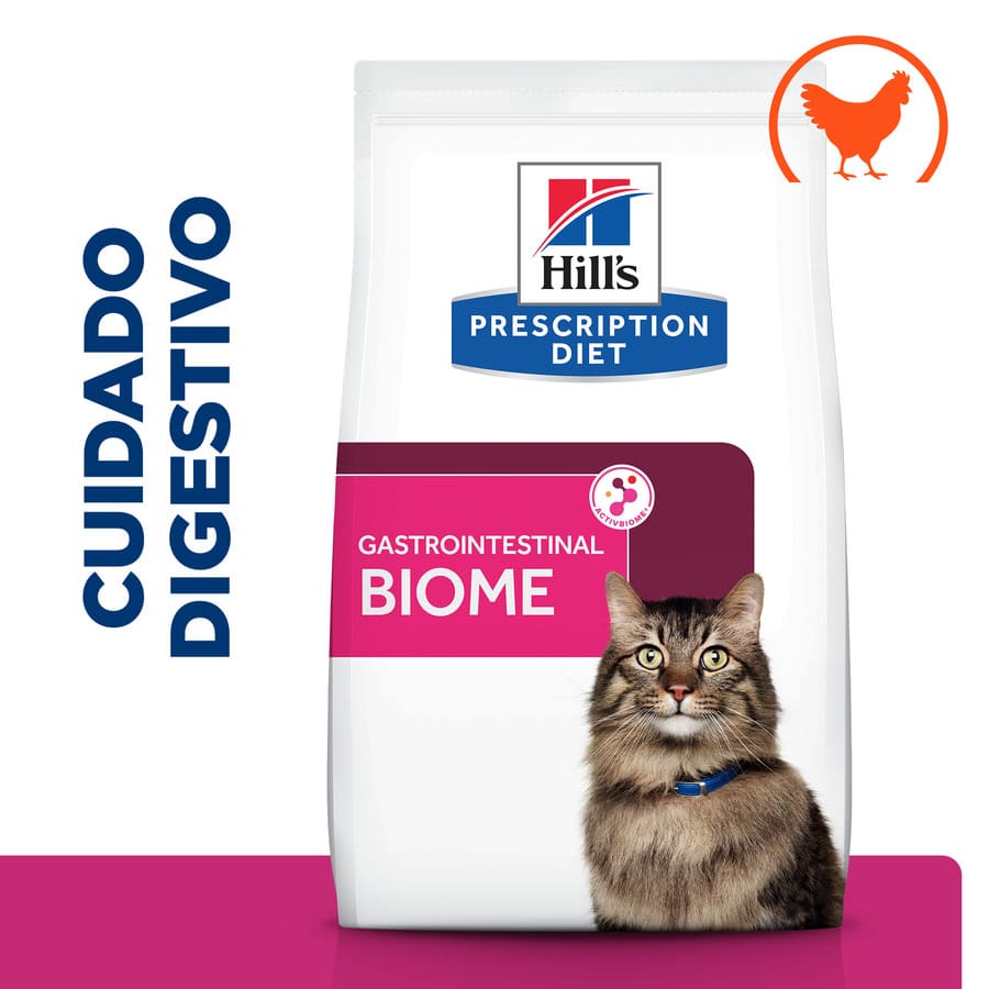 Ração para gatos Hill's Prescription Diet Gastrointestinal Biome com frango