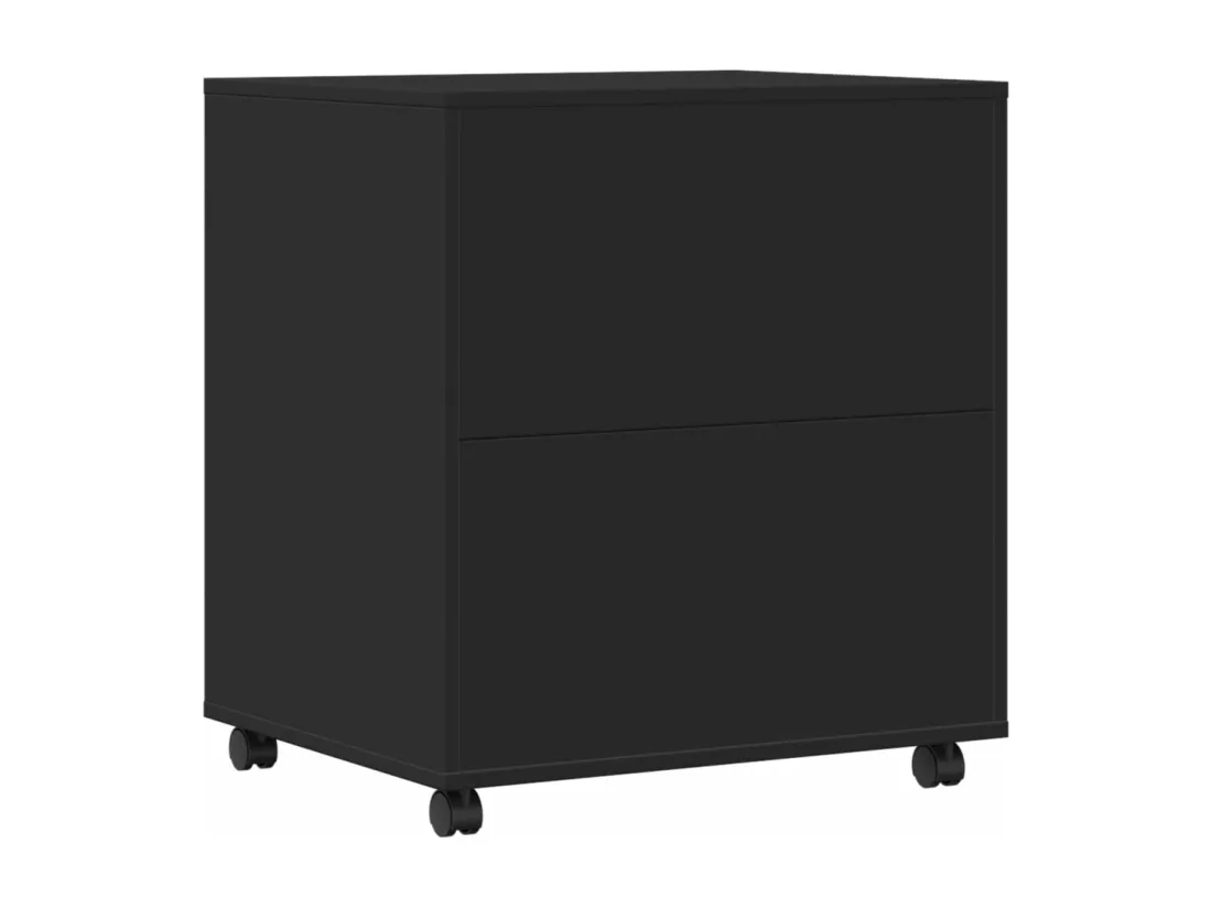 Support d'imprimante avec roulettes noir 60x50x67 cm
