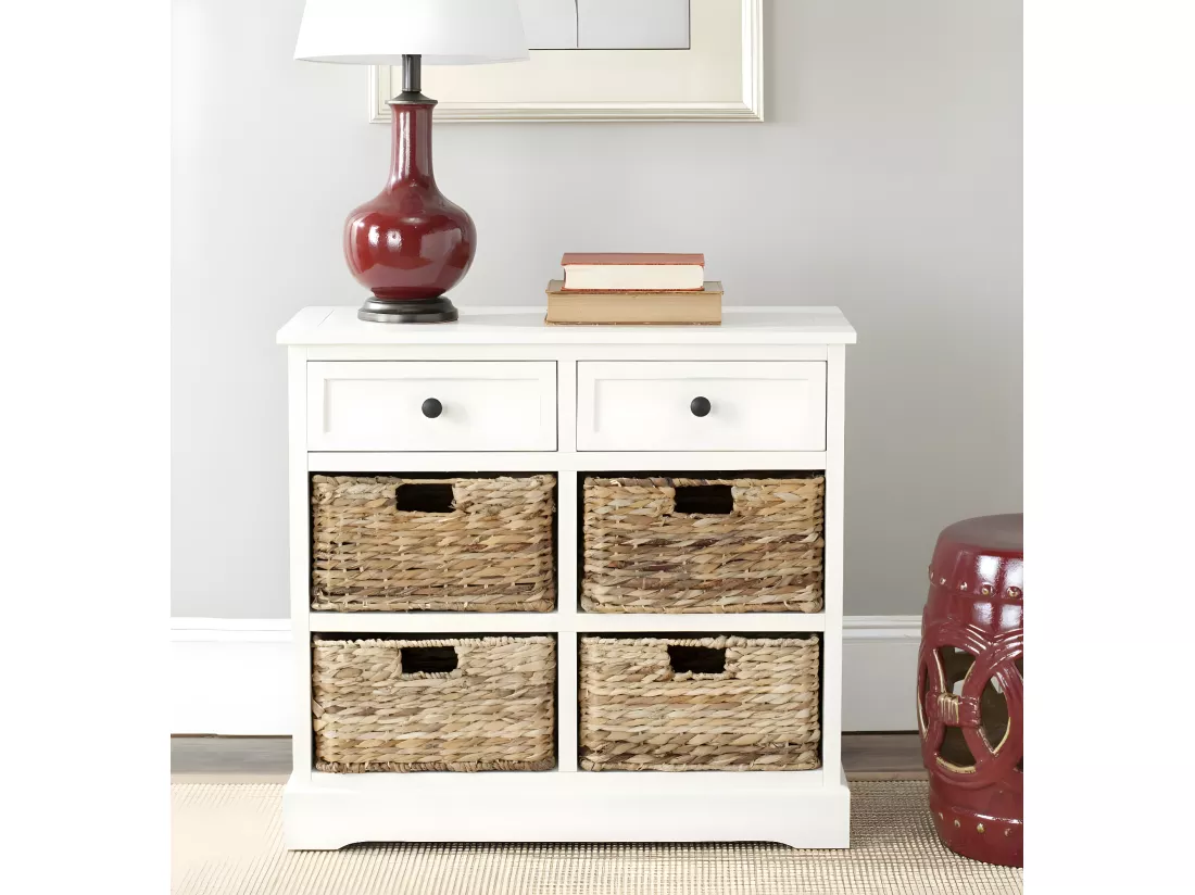 Meubles de rangement Distressed & Cream 33 X 75 X 70.1 cm - Veta