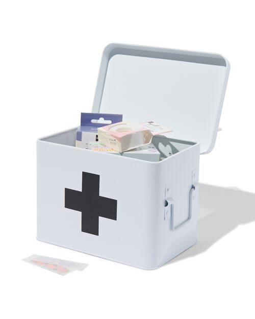 boîte à pharmacie 22x16x16 blanche