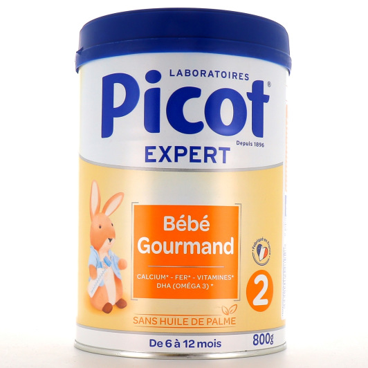 Lait Picot 2 Bébé Gourmand : lait de suite pour bébé de 6 à 12 mois