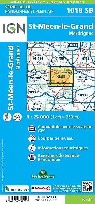 IGN - 1018 SB SAINT MEEN LE GRAND 1 25 000